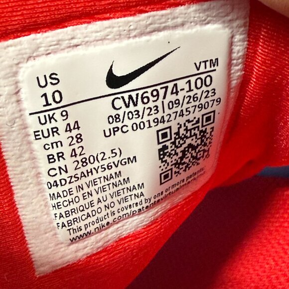 Nike Vapormax Plus Chicago White Blue Black Mens Shoes CW6974-100 VNDS Sz 10 - Picture 7 of 7